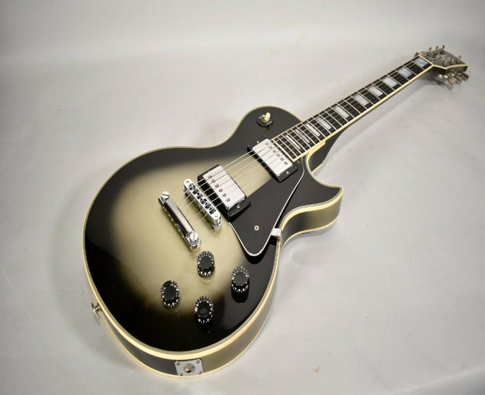 

Custom Electric Guitar Vintage Silverburst Adam Jones ebony Fingerboard frets binding5262259