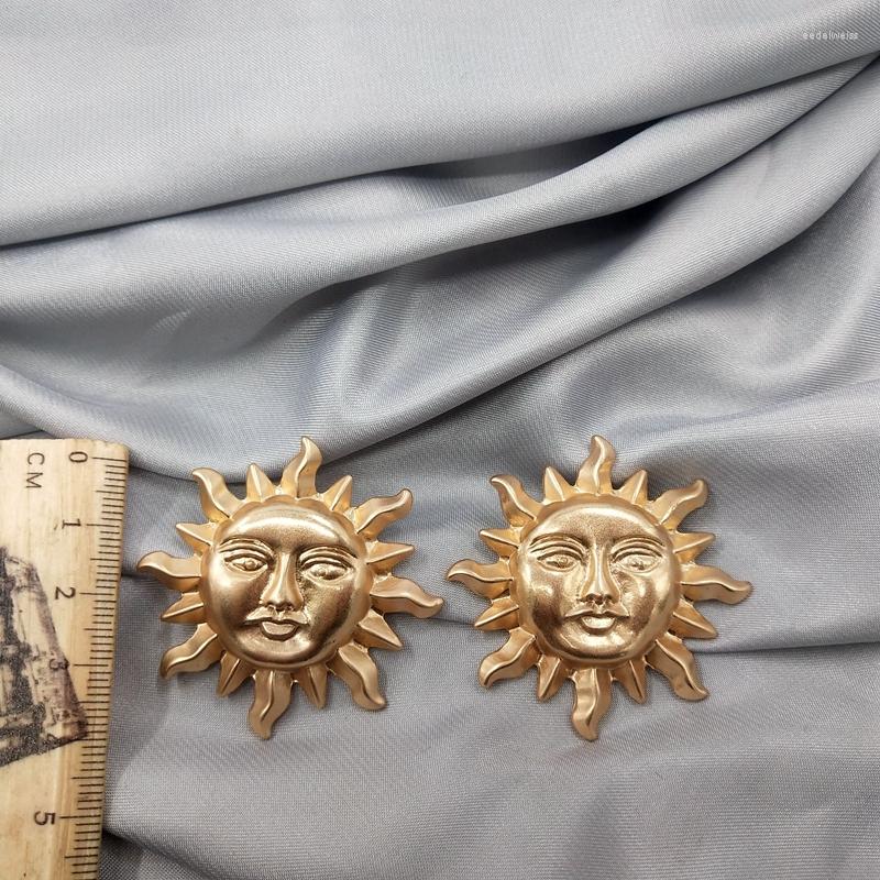 

Stud Earrings Oorbellen Brinco European American Style Jewelry Personality Retro Fashionable Trendsetter Sun Earring Female D15