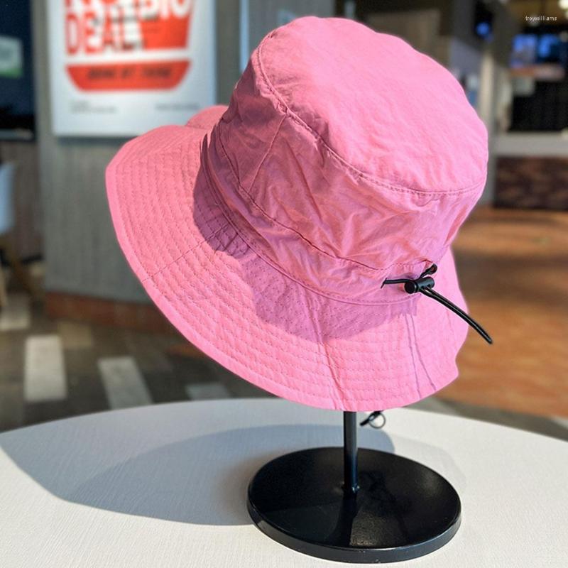 

Berets Cotton Summer Foldable Bucket Hat Unisex Hole Visor Cap Chapeau Hats Fishing Hunting Men Beach Basin M0N2, Khaki