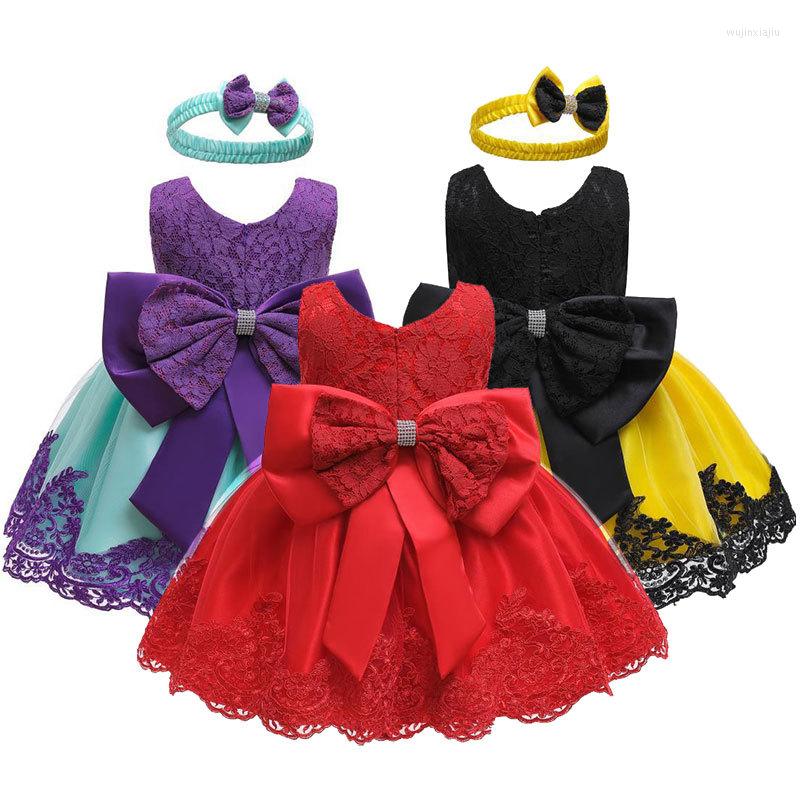 

Girl Dresses Big Bow Lace Baby Dress Baptism Tutu Wedding Christmas 1 Year Birthday Clothes, Hotpi