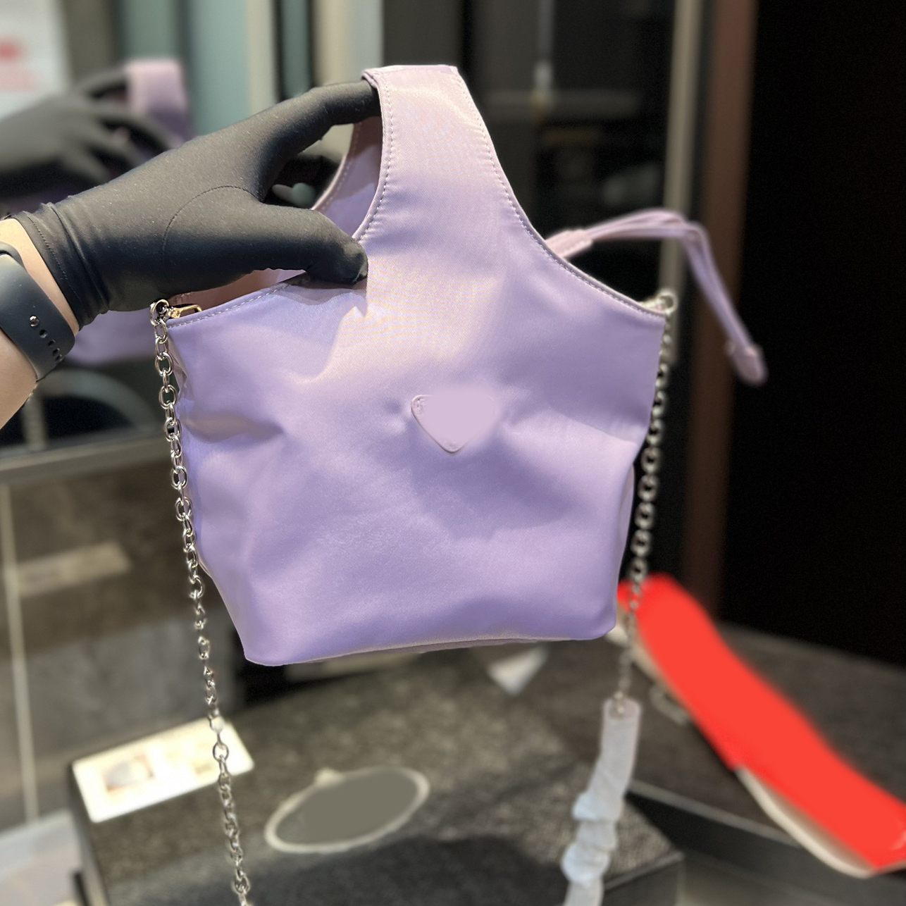 

Bucket Bags Designer Brand Bag Nylon Totes 2023 Luxurys Chains Cross Boody Handbag Fashion Shoulder High Quality Bag Women Letter Purse Phone Wallet Plain, Box