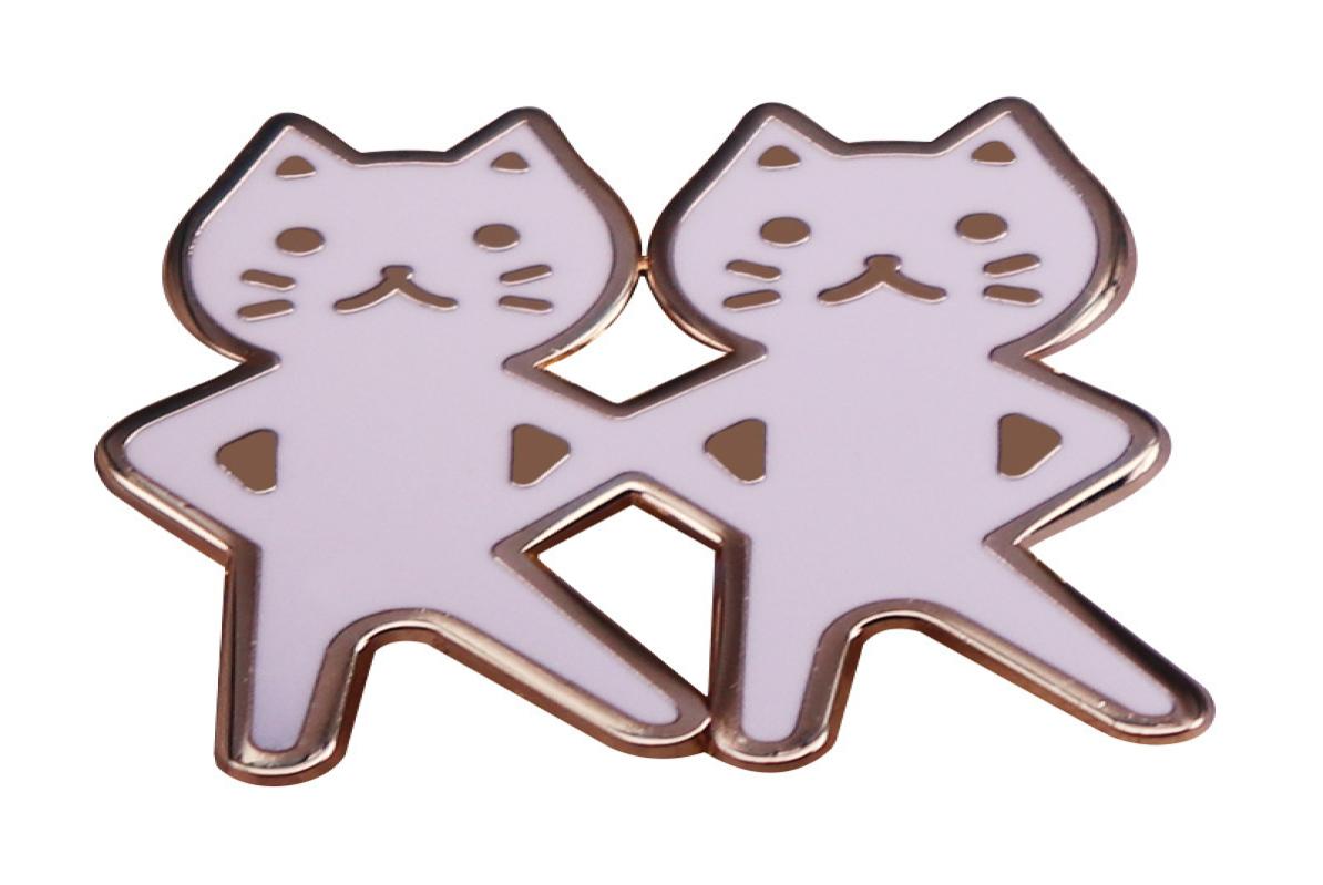 

Other Fashion Accessories Kawaii Dancing Cat Hard Enamel Pin Cute Cartoon White Cats Metal Brooch Accessories Funny Animal Fashion9573625