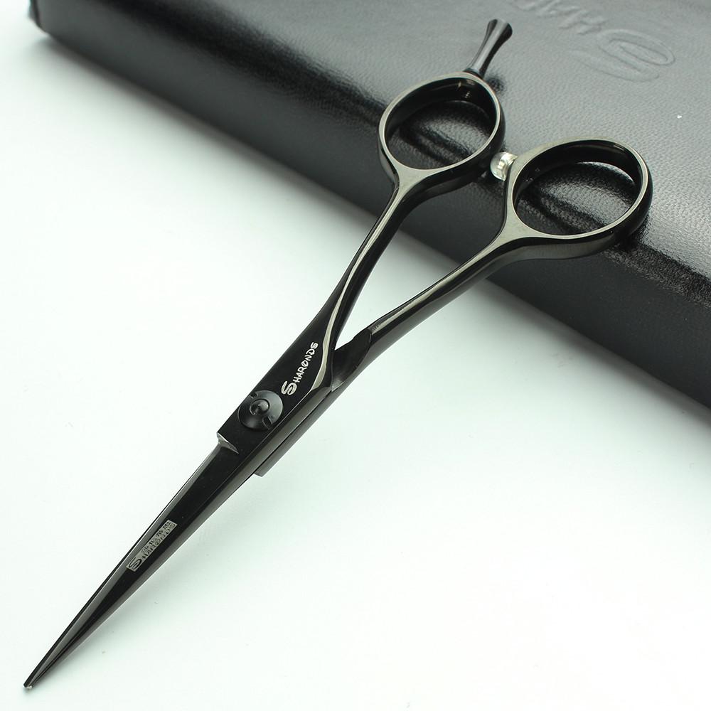 

Salon New Black scissors hairdressing 4.5 inch salon professional stainless steel hairdressing scissors salon tool antislip free