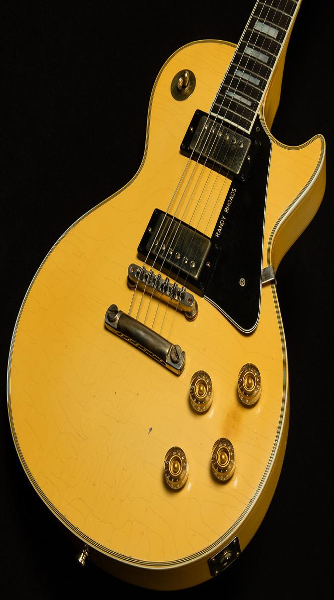 

Custom Shop Heavy Relic Randy Rhoads 1974 Antique White Cream Electric Guitar ABR1 bridge 1 Piece Neck Small D Profile Ebony Fr7383095