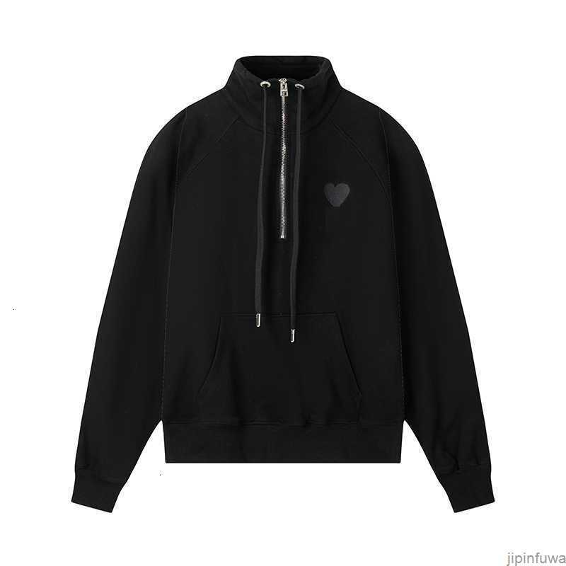 

Mens Hoodie Amis Paris Fashion Hoody Embroidered a Heart Pattern Winter Round Neck Jumper Couple Sweatshirts 95hf