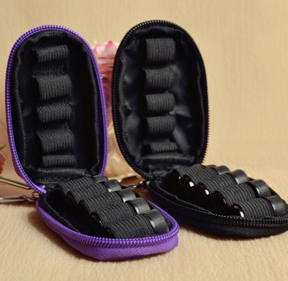 

Solid Black Keychain 10 Slots Essential Oil Protects Case Travel Bag Organizer 2ml 3ml Bottle Carrying Storage Bag Zip Lock Make U4271688, Red