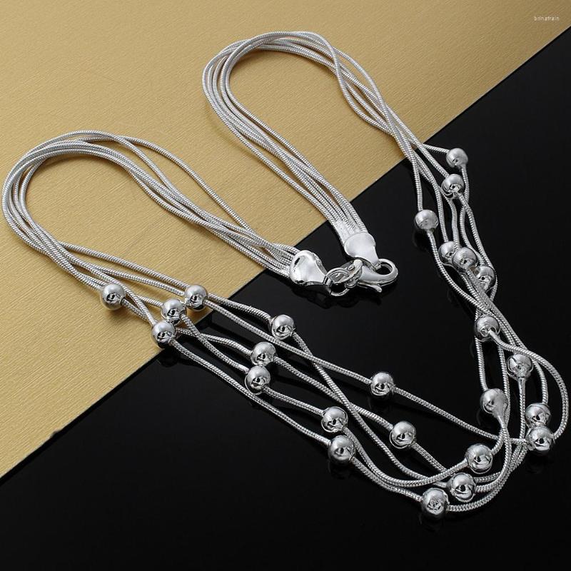 

Chains NAREYO Charms 925 Sterling Silver Smooth Beads Necklace For Women Wedding Party Fine Jewelry Christmas Gifts