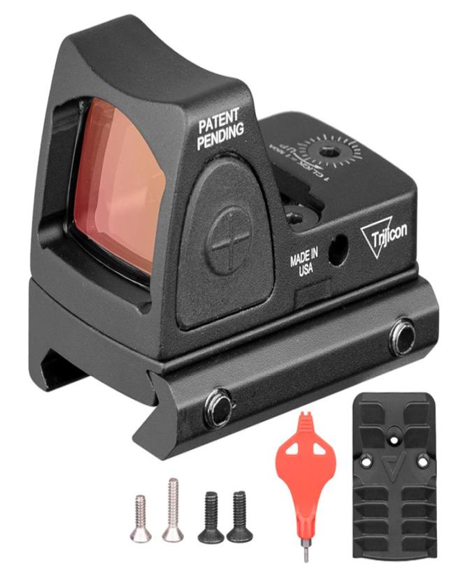 

2019 New Trijicon RMR Adjustable Style G17 Red Dot Sight Scope With Protect Rubber Cover For Hunting6203001
