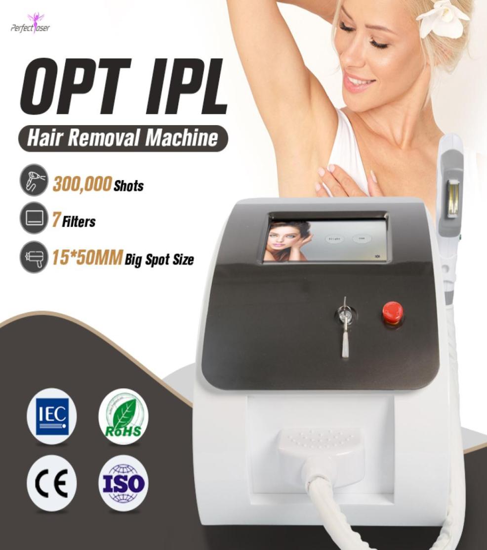 

One handle IPL laser skin rejuvenation lazer hair removal machine pigmentation elight vascular acne removal device9281835