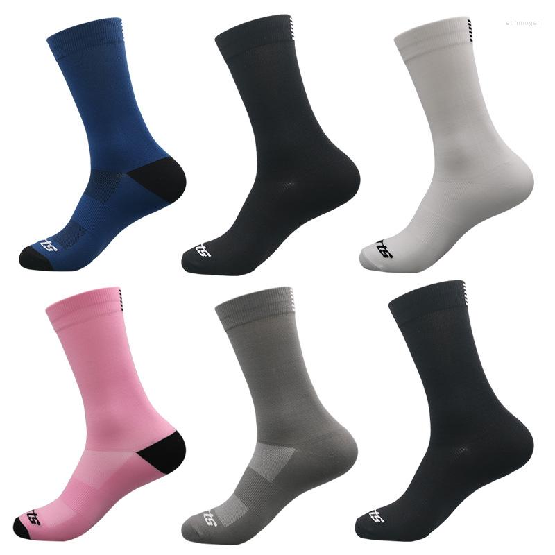 

Men's Socks Men Women Sport Professional Competition Cycling Riding Basketball Badminton Racing Crew Calcetines Ciclismo