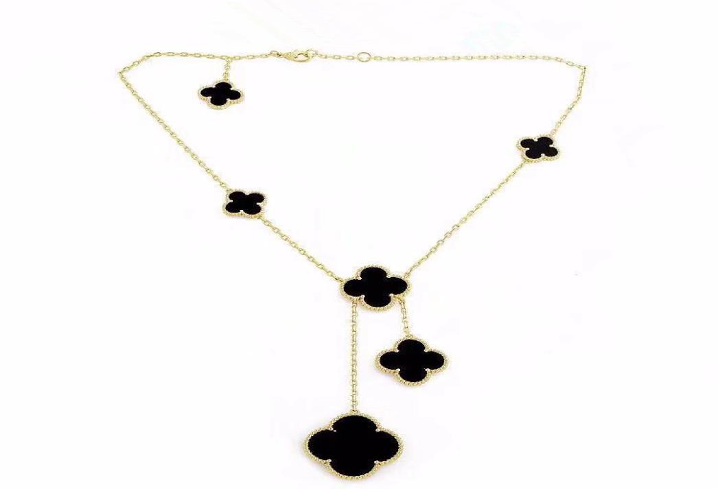 

big and small flower fashion necklace luxury designer jewelry women necklaces stainless steel jewelry luxury necklace flower neckl5466287