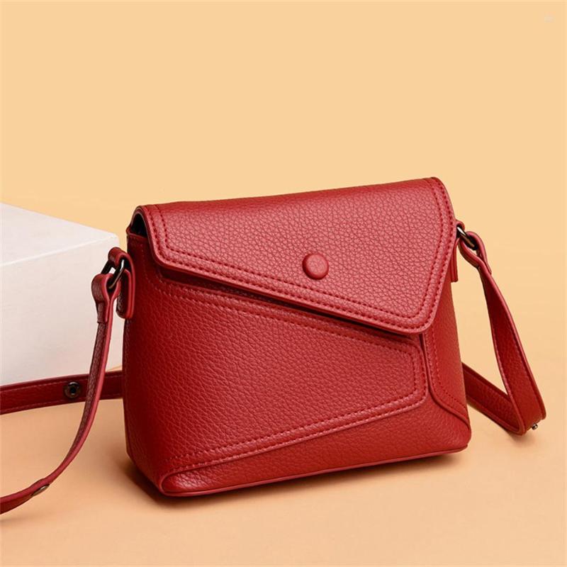 

Evening Bags Soft Leather Luxury Designer Shoulder Crossbody For Women 2023 Simple Solid Color Messenger Bag Small Purses And Handbags, Black