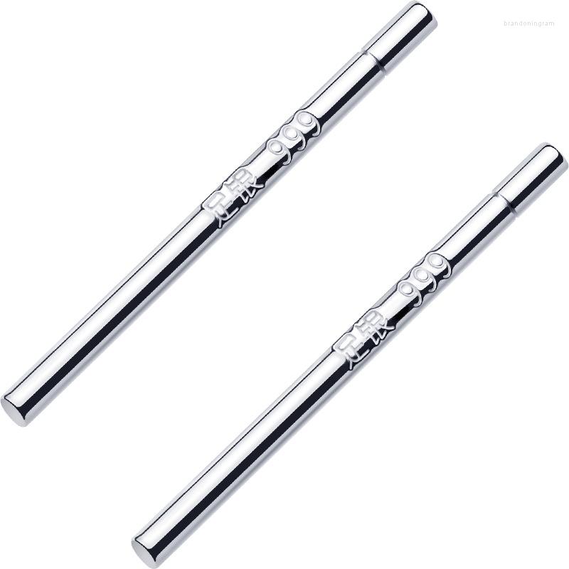 

Stud Earrings Ball Stick S999 Sterling Silver For Women Unusual Undefined Fashion 2023 Hit Female
