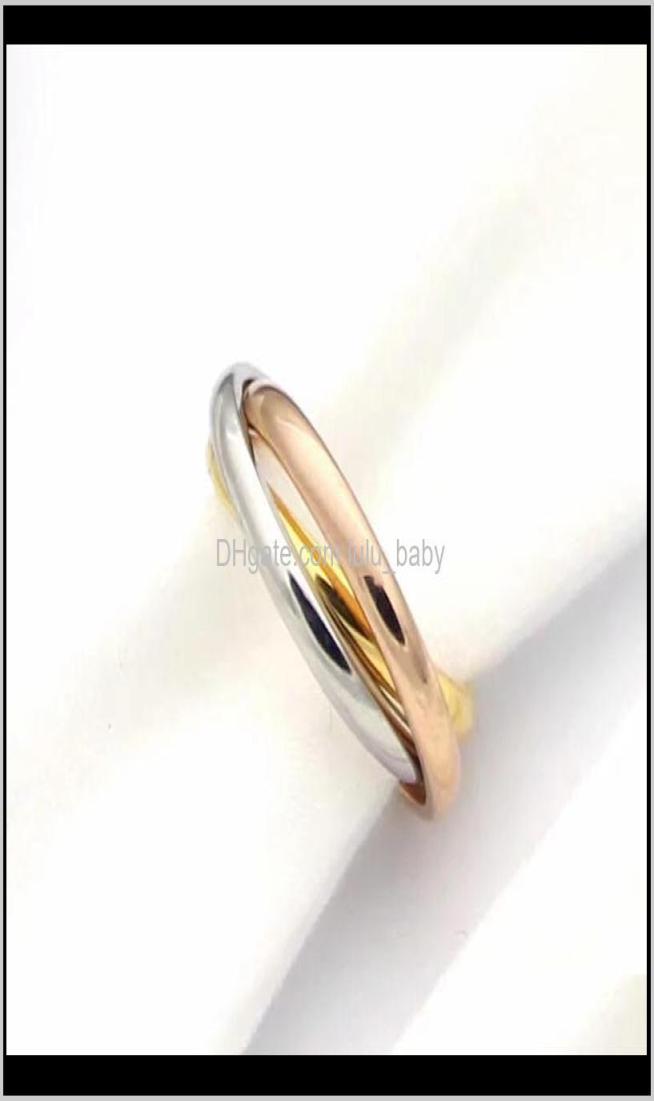 

Wedding Lovers Brand Three Color Mixed Carter Love Engagement Ring Women Men With Red Box Jewelry Wmjs4 Couple Mbxa84483036