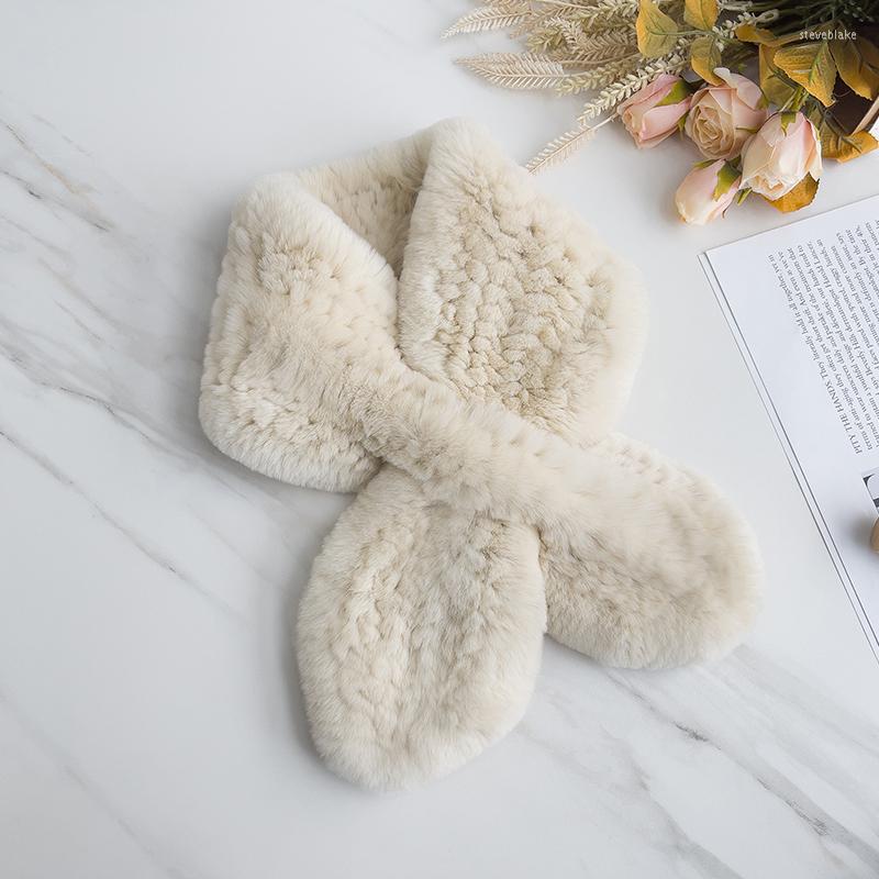 

Scarves Pudi Women Real Fur Scarf Winter Girl Female Knitted Shawl Ring SF255