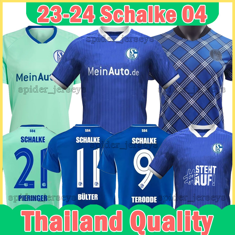 

23 24 ScHaLkE 04 Soccer Jerseys Kutucu Schopf Serdar 04 Harit Raman Football Uniforms 2022 2023 Mascarell Ozan Uth Matondo Burgstaller Oczipka Sane Mascarell Shirt, Shaerke 23-24 home no sponsors