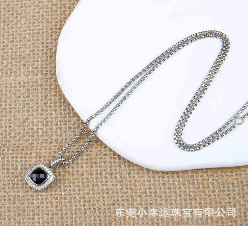 

Men Necklace Diamond Jewelry Strings Chain Pendant Designers Necklaces Womens Dy Fashion Black Onyx Petite Vintage Hip Hop Chain P4621905