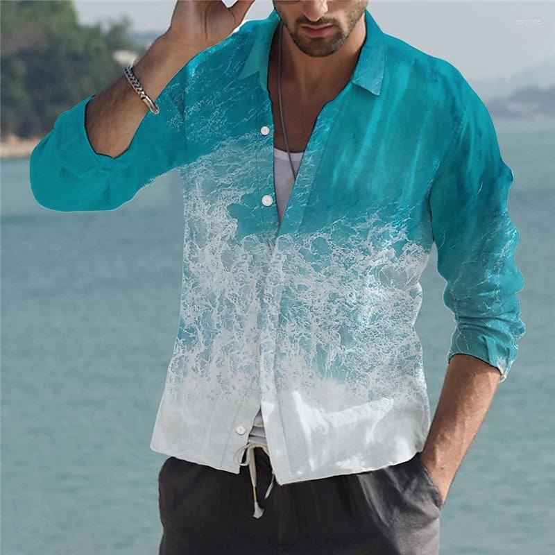 

Men's Casual Shirts 2023 Summer Hawaiian Men's Colorful 3d Printed For Men Beach Holiday Tops Tee Shirt Man Homme Oversized Camicias, Picture color