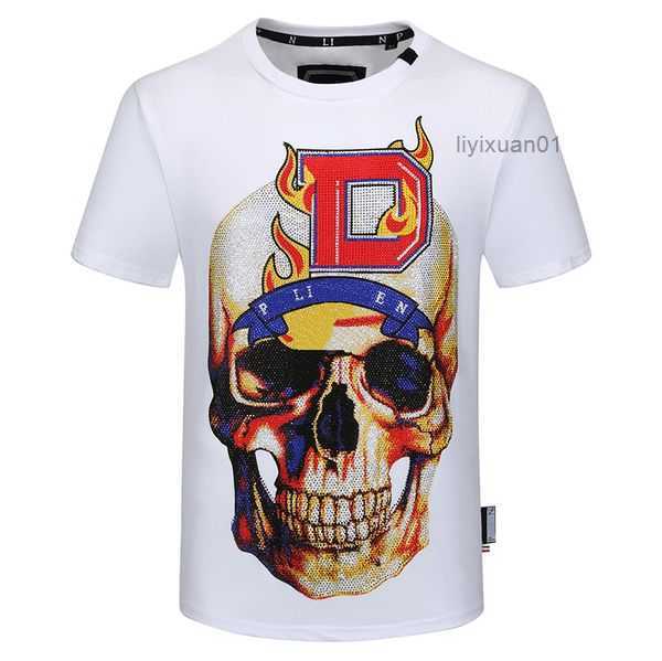 

Phillip Plain Summer Men's T-shirts Fashion Designer Shirts for Men Tops Qp Letter Embroidery Mens Women Clothing Short Sleeved Tees 18 6J3E, 17 #