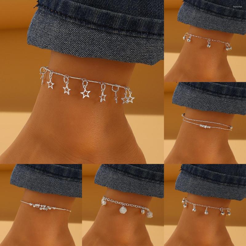 

Anklets Star Pendant Anklet Foot Chain Summer Yoga Beach Leg Bracelet Charm Couple Gift Jewelry