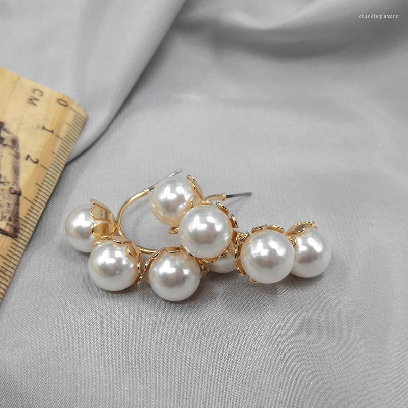 

Stud Earrings Jewelry Earring Personality Joker Style Restoring Ancient Ways Flowers Pearl Female D69