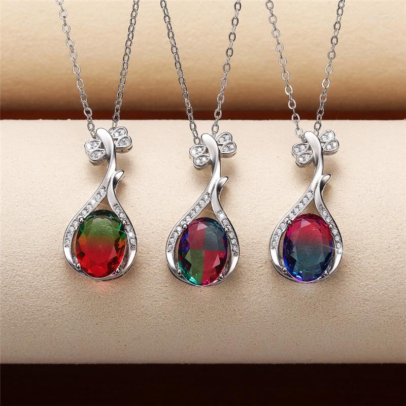 

Pendant Necklaces Huitan Aesthetic Women's Necklace Fashion Design Ly-designed Jewelry Anniversary Nice Gift For Female Top Quality