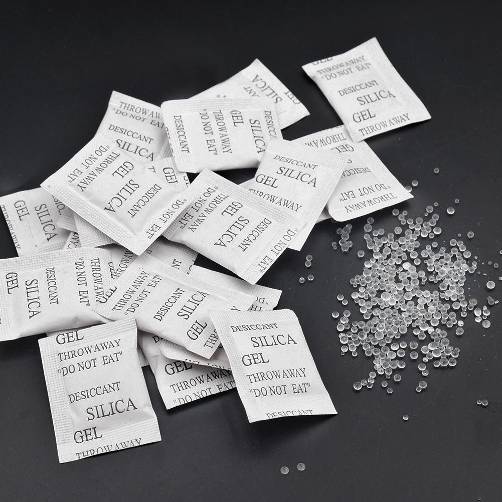 

Control Wituse 50/100/200 Packs 1g Silica Gel Nontoxic Gel Desiccant for Room Kitchen Clothes Food Storage Moisture Absorbing Drying