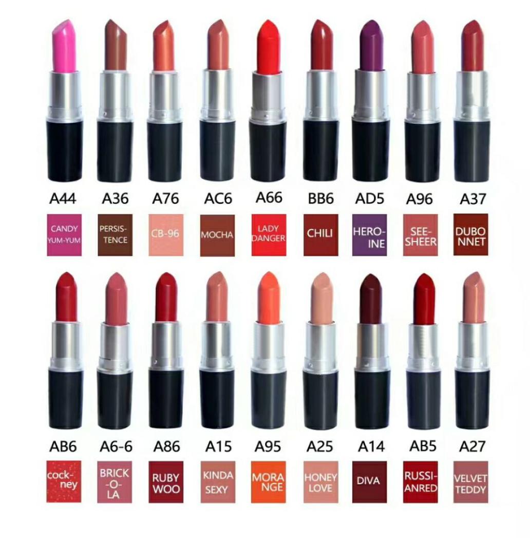 

brand makeup High quality aluminum tube ruby woo diva rebel matte lipstick lipstick whole1153694, Mixed color