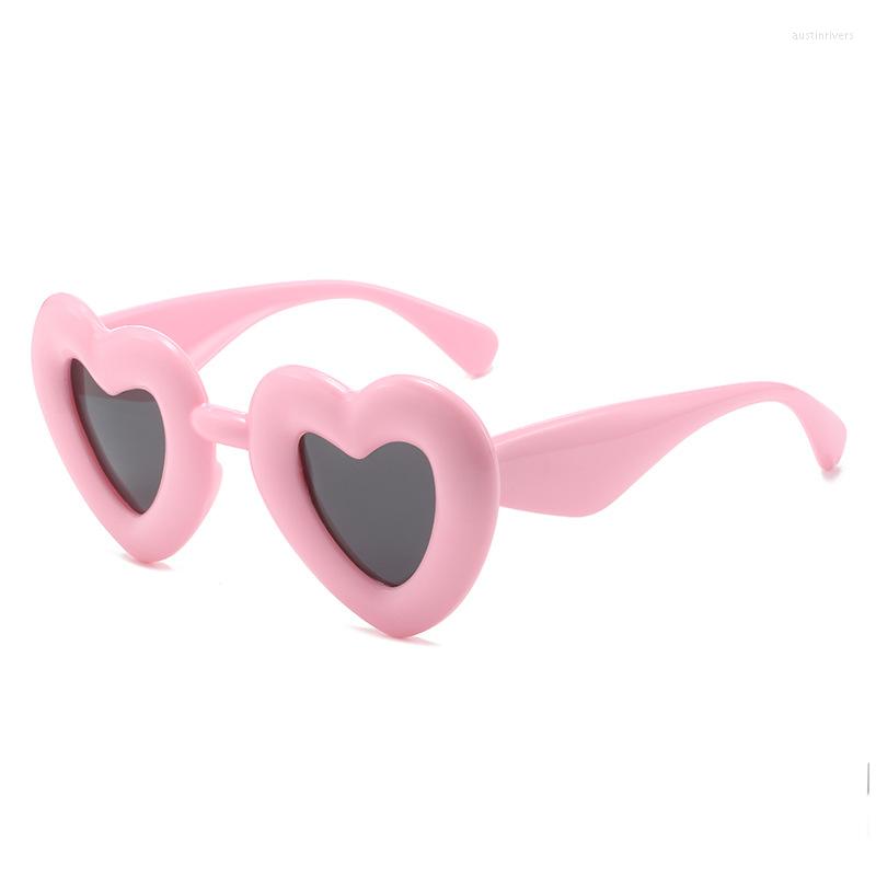

Sunglasses Fashion Heart Y2K Women Luxury Vintage Brand Designer Candy Color Eyewear Female Gray Lens Party Sun Glasses