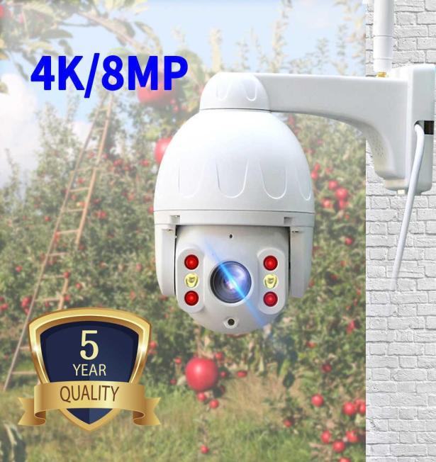 

Neye ip camera 8MP 4K HD outdoor Camera waterproof with color night vision PTZ Security wifi smart security 360 H09014767291