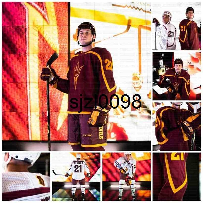 

Sj98 ARIZONA STATE sun devils Jersey 2 Connor Stuart 3 Gvido Jansons Jacob Wilson Johnny Walker Logan Jenuwine Tyler Busch Chris Grando, Red mens s-xxxl