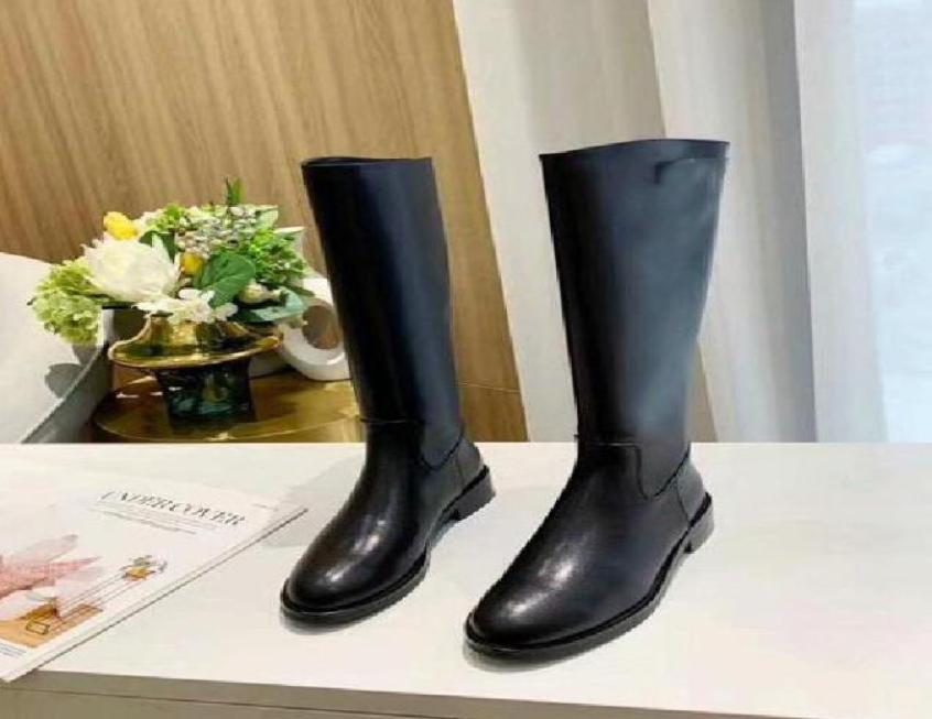 

Brand Name Womens Ankle Knee Snow Knight Genuine Leather Winter Martin Slimming With Diamond Metal Booties SZ35401004614, Black