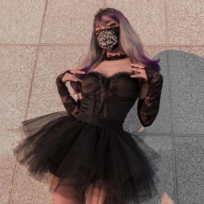 

Skirts Aesthetic Bubble Skirt Shorts High Waist Harajuku Fashion Black Mini Dress Grunge Clothes Y2k Streetwear Accessories Goth Lolita