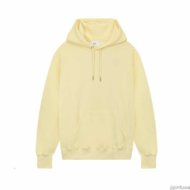 

Amis Paris Fashion Mens Designer Amies Knitted Hoodie Embroidered Red Heart Solid Color Big Love Round Neck Hoodie for Men and Women 3d05