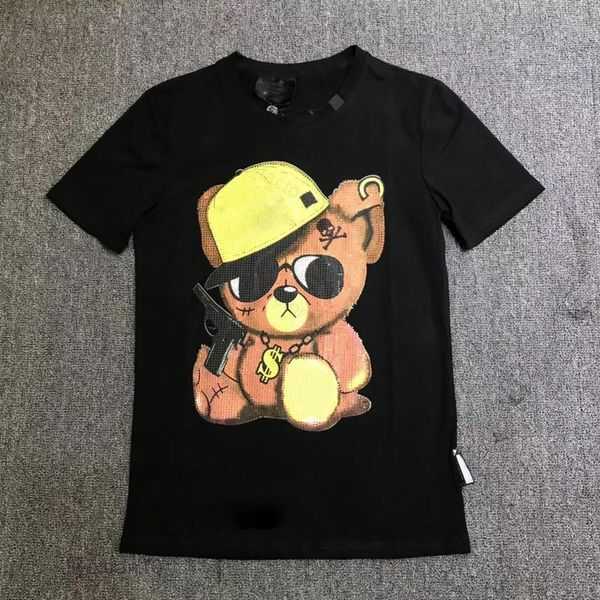 

Phillip Plain Men Designer Pp Skull Diamond Shirt Short Sleeve Dollar Brown Bear Brand Tee O-neck High Quality Skulls Tshirt Tees Tops 14 20 S57Q