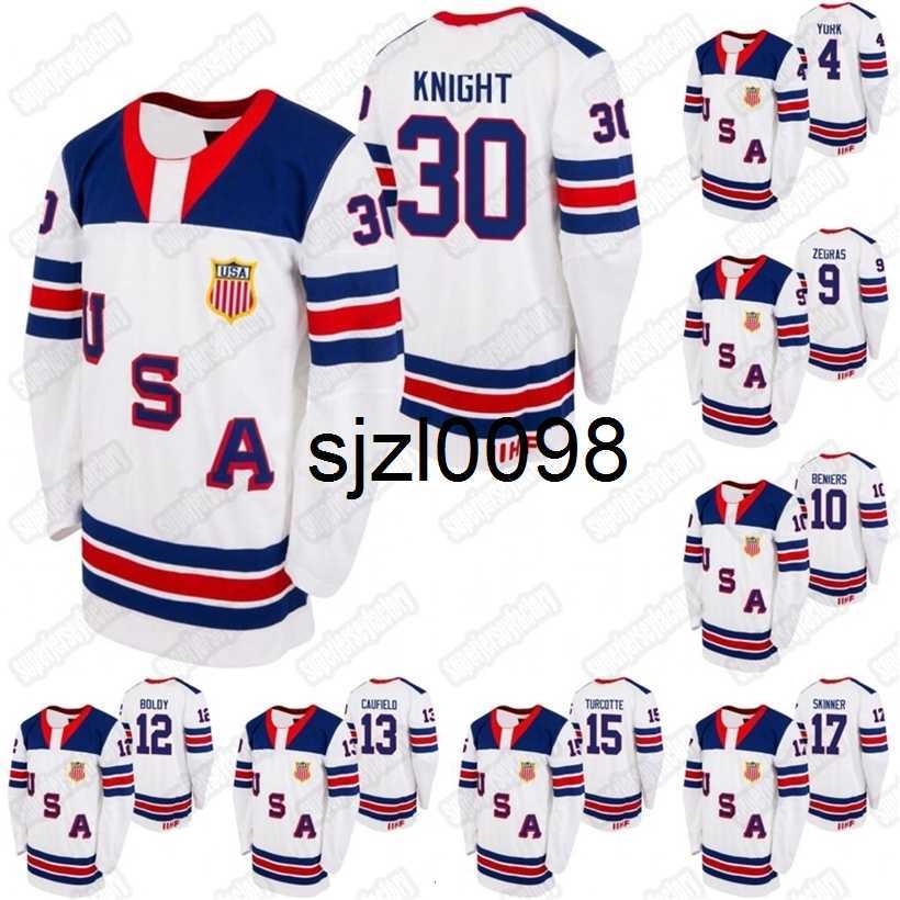 

Sj98 USA 2021 IIHF WJC Gold Winner jersey Spencer Knight Hunter Skinner Alex Turcotte Cole Caufield Matthew Boldy Matthew Beniers Zegras York, 9 trevor zegras