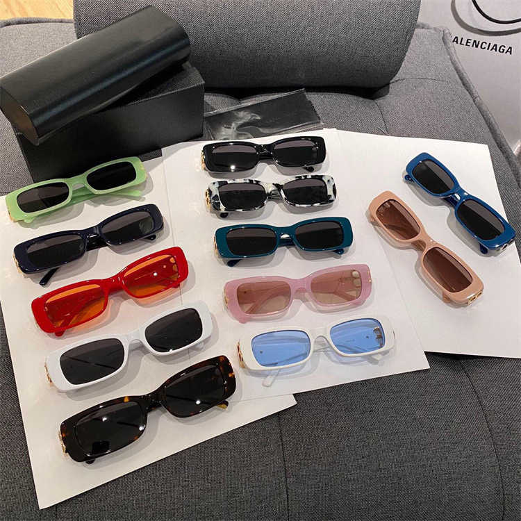 

B family's new plate small square ins celebrity sunglasses BB0096