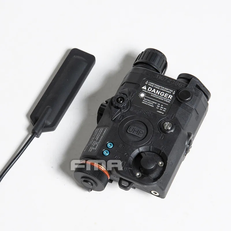 

FMA 2023 New Version PEQ UHP LA5-A LED Gun Light with Red Dot Laser Indicator IR Signal Light Hunting Rifle AN-PEQ 15-Black, Customize