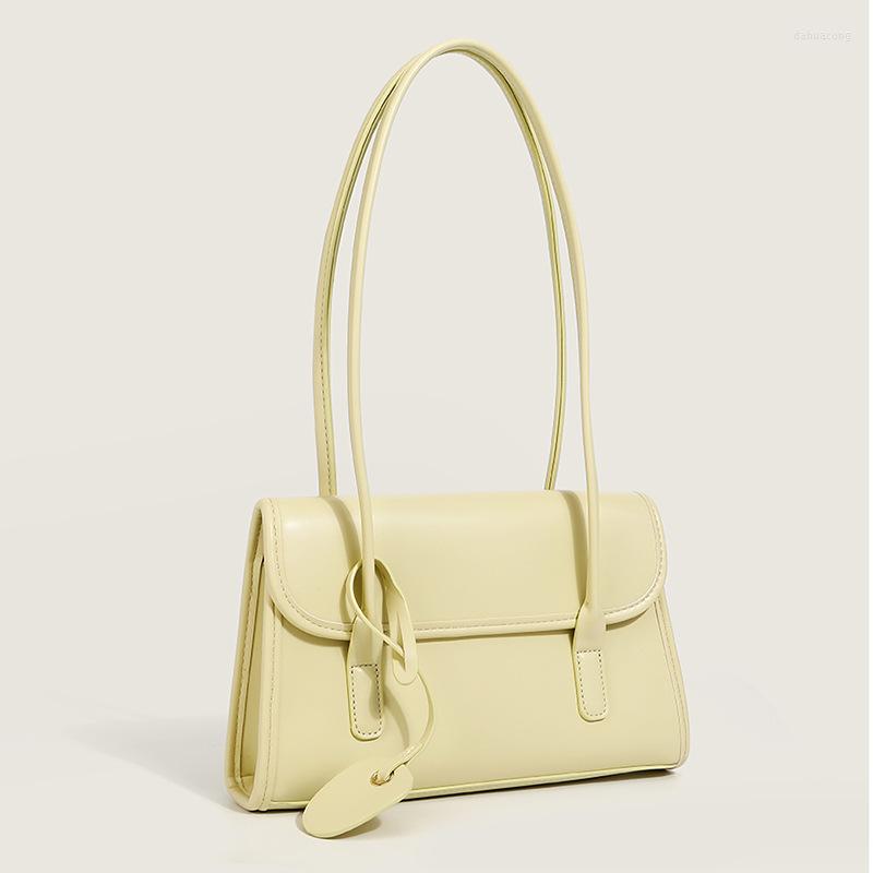 

Evening Bags Fashion PU Leather Women Shoulder 2023 Summer Simple Female Handbags Tassel Underarm Bag Casual Ladies Tote White, Mustard green