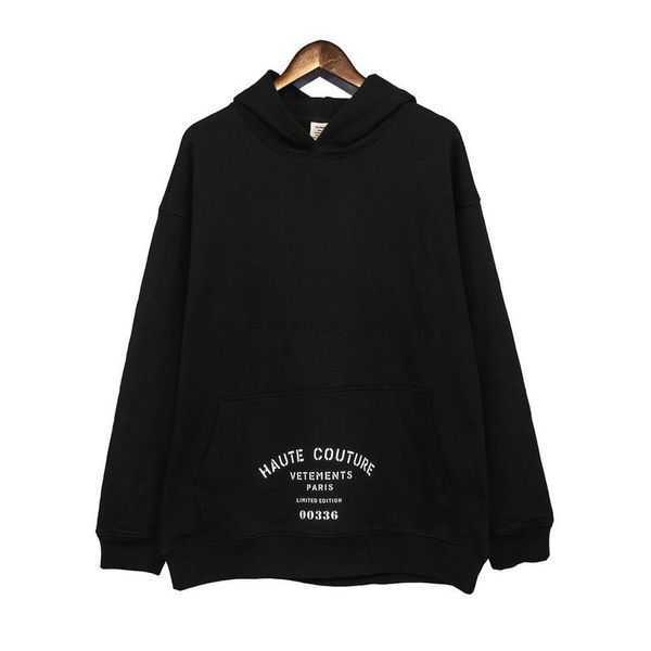 

23SS Red Label Sticker vetements hoodie 100 Cotton EU Size Vetements Hoodies Men Women High Street Streetwear Autumn Winter Pullover 85O0T, Black4