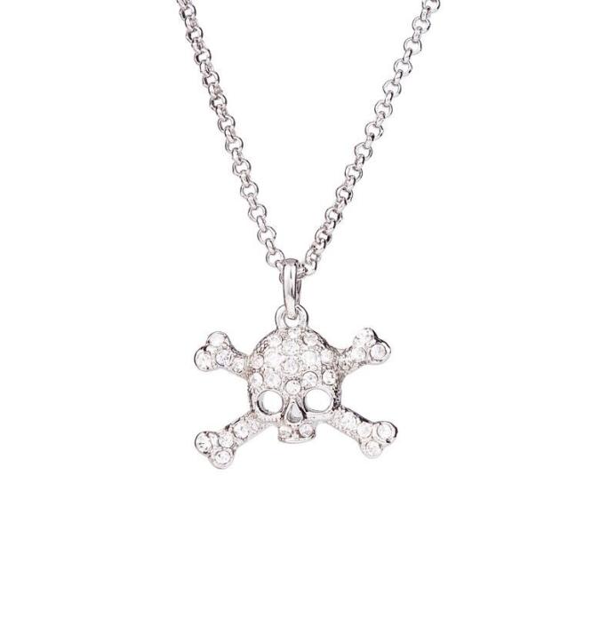 

Little Skull Necklace Queen Mother of the West Full Diamond Skull Necklace Necklace New6535058