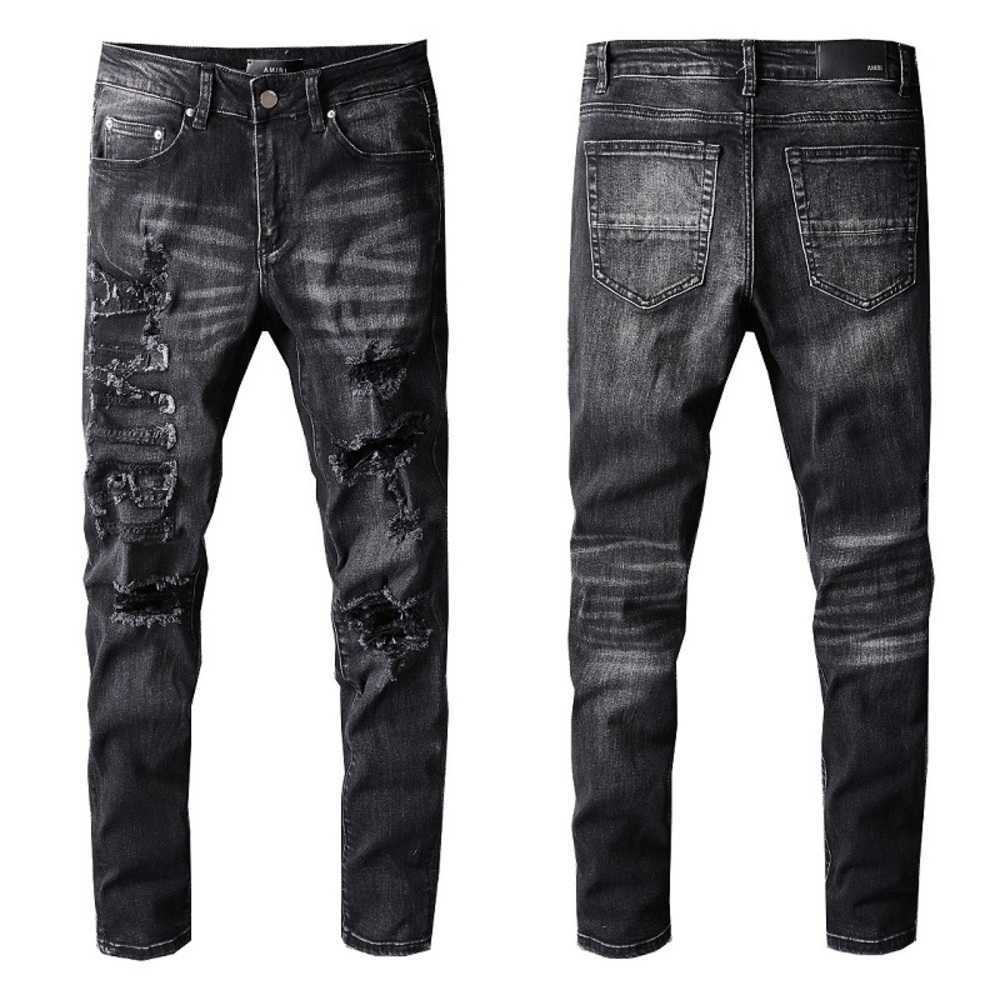 

23ss Designer Jeans Mens High Quality Jeanpants Distressed Ripped Skinny Men Jean Slim Motorcycle Moto Biker Causal Mans Vintage Denim Pants, Amirri-624
