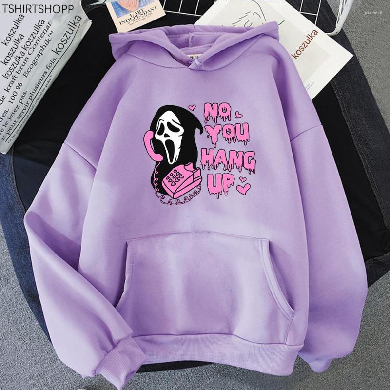 

Women's Hoodies No You Hang Up Hoodie Women/Men Aesthetic Streetwear Letter Print Unisex Autumn Winter Halloween Hooded Sweatshirts Tops, 28839-c9