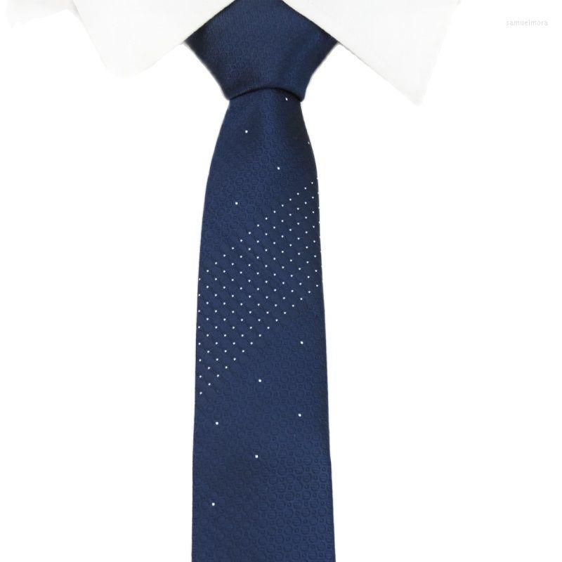 

Bow Ties Weiliboyin Navy Neck Tie Fashion Boutique Men Dark Blue Skinny Tide Male Preferre 5cm Thin Cravata