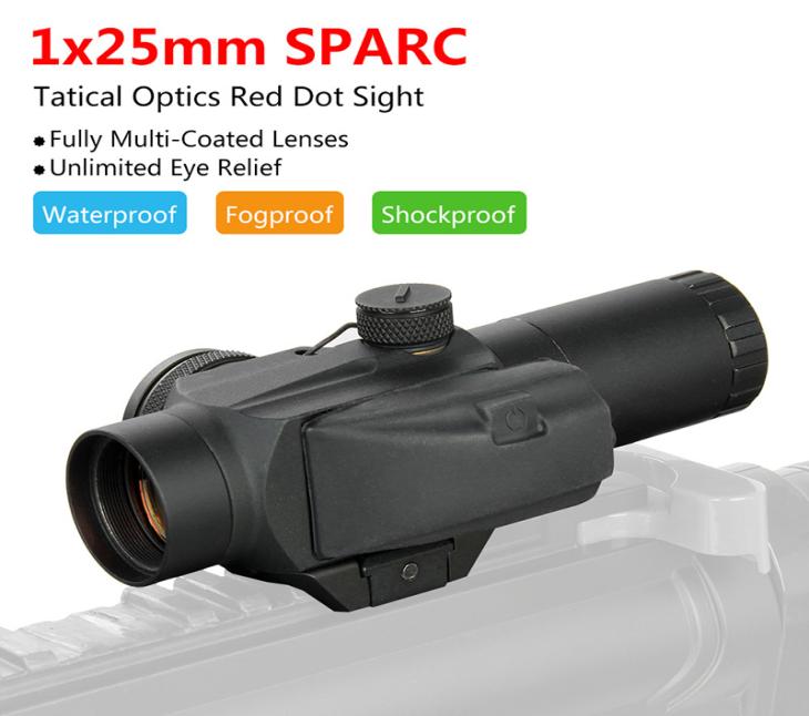 

PPT Hunting Scope Tactical Red Dot 1x25mm RedDot SPARC Sight For Hunting Shooting Use Shipppig CL200538271723