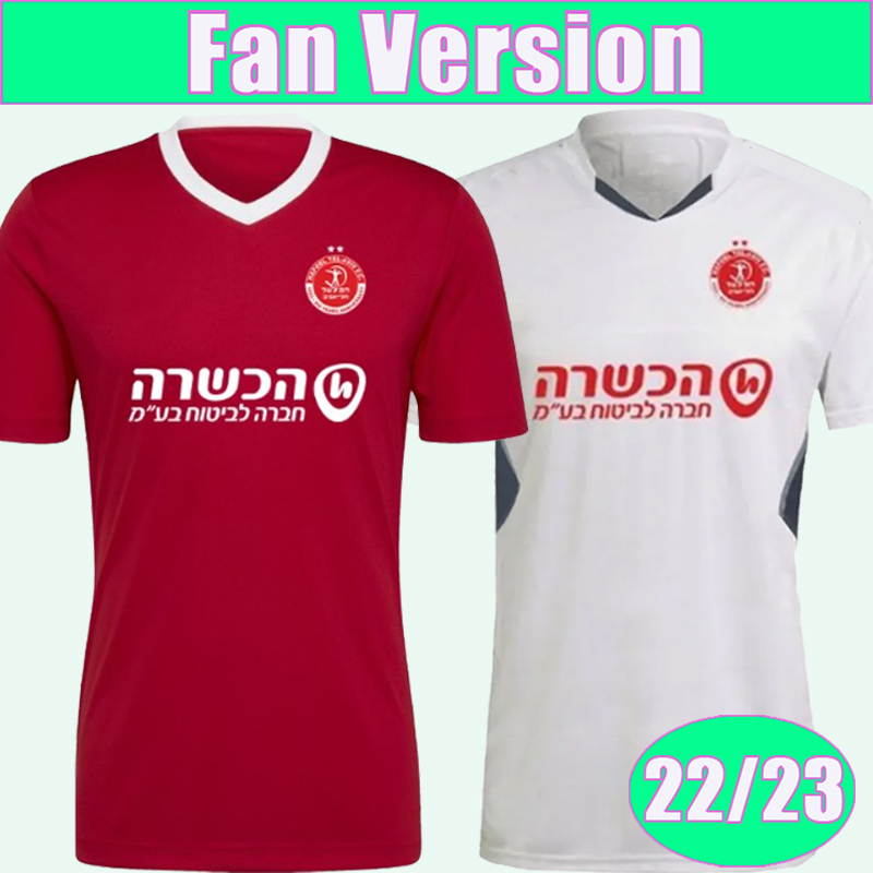 

22 23 Hapoel Tel Aviv Mens Soccer Jerseys Home Red Away White Football Shirt Short Sleeve Adult Uniforms, Qm10120 22 23 home no patch