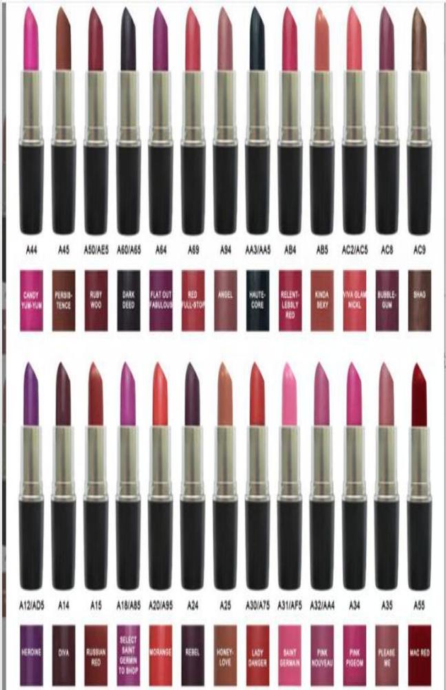 

matte M Lipstick Makeup VELVET TEDDY Lipsticks 39 colors with English Name black box9219411, Army green
