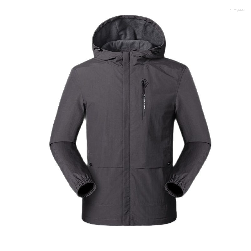 

Men's Jackets Outdoor Stormtrooper Men's Single-layer Thin Casual Jacket Breathable Windproof And Rainproof, Black