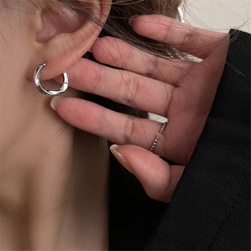 

Hoop Earrings Arrive S925 Silver Needle Love Heart For Women Unique Simple Design Geometric Huggies Jewelry Eh437