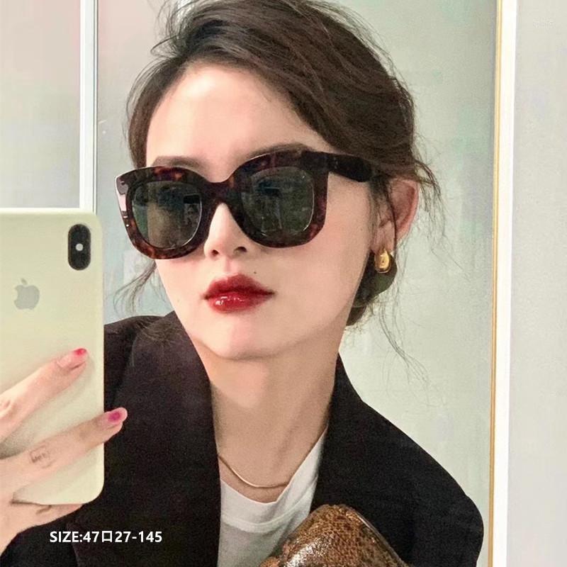 

Sunglasses 2023 Fashion Retro Oval Design Spliced Acetate Frame UV400 Lens For Women And Men High Quality